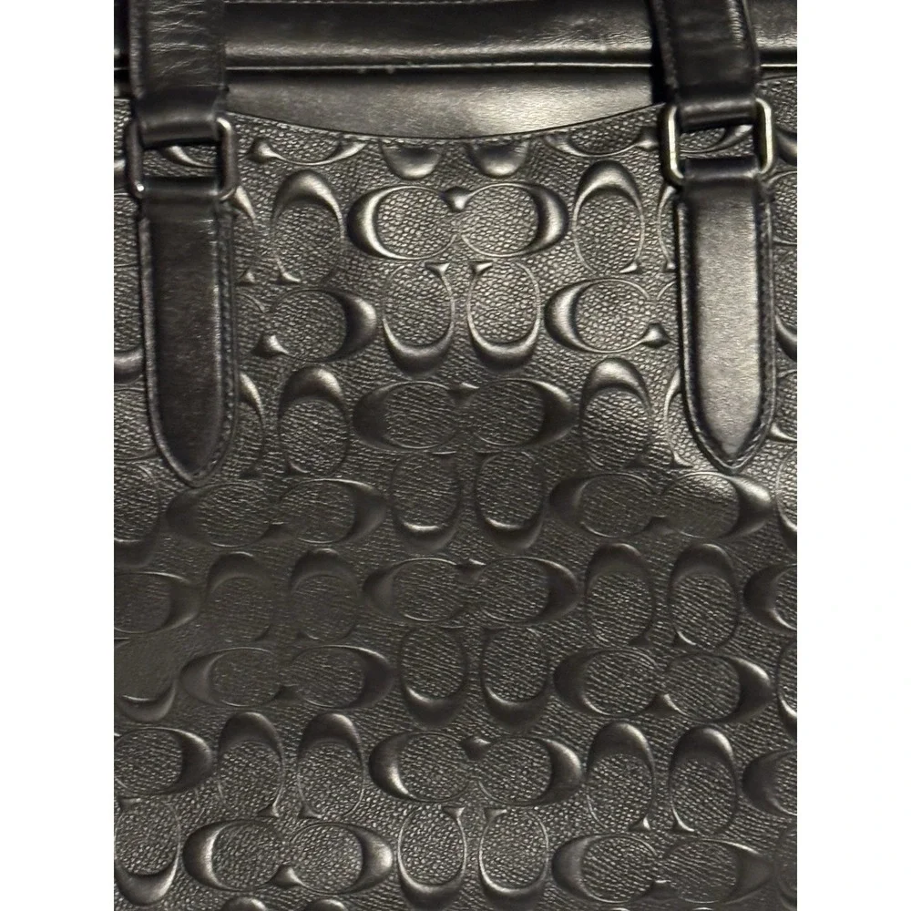 Coach Beckett Slim Brief Laptop Carrier Signature Crossgrain Leather F72977